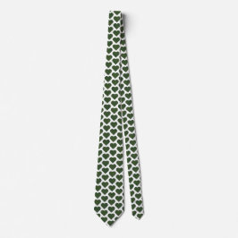 Heart Shaped Plaid Dark Green Neck Tie ネクタイ