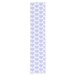 Heart Shaped Plaid Pink Blue Pastel Table Runner ショートテーブルランナー