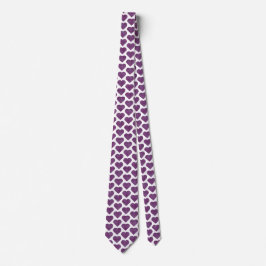 Heart Shaped Plaid Purple Pink Neck Tie ネクタイ