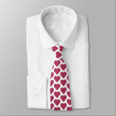 Heart Shaped Plaid Red Pink Neck Tie ネクタイ (タイ)