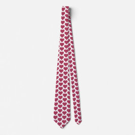 Heart Shaped Plaid Red Pink Neck Tie ネクタイ