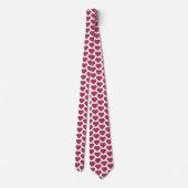 Heart Shaped Plaid Red Pink Neck Tie ネクタイ (裏面)