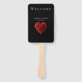 Heart Shaped Red Roses-Wedding- ハンドファン (正面)