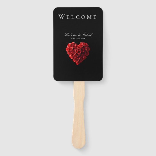 Heart Shaped Red Roses-Wedding- ハンドファン (正面)