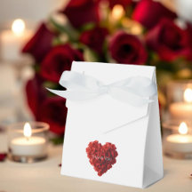 Heart Shaped Red Roses-Wedding Thank you