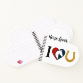 Heart Shaped Spiral Bound Notebook for Horse Lover ノートブック (内部)