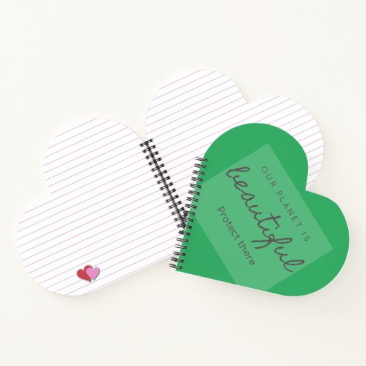 Heart-shaped spiral notebook /carnet à spirale ノートブック (内部)