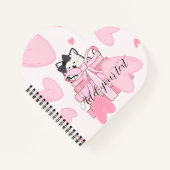 Heart Shaped Spiral Notebook – Customize Your Love ノートブック (正面)