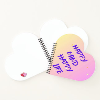 Heart-Shaped Spiral Notebook – Motivational  ノートブック