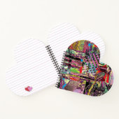Heart Shaped Spiral Notebook – Urban Fractals ノートブック (内部)