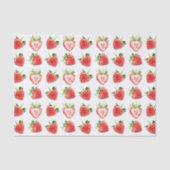 Heart Shaped Strawberries Birthday 薄葉紙 (正面)
