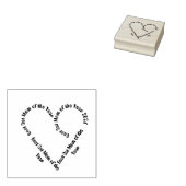 Heart shaped text best cat mom year ラバースタンプ (押印)