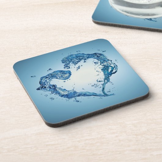 Heart-Shaped Water Splashes コースター (左側)