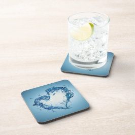 Heart-Shaped Water Splashes コースター
