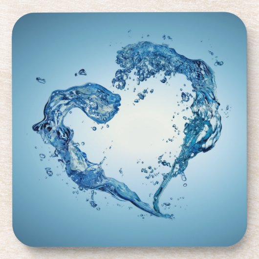 Heart-Shaped Water Splashes コースター (正面)