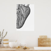 Heart Sketch Quadriptych Art Prints Scandinavian ポスター (キッチン)