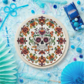 💀🎉Heart & Skullware Día de los Muertos ペーパープレート (パーティー)