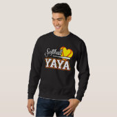 Heart Softball YaYa Cute Sport  Matching Family スウェットシャツ (正面フル)