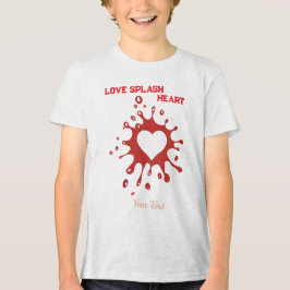 Heart Splash Art – Creative Love Expression Design トライブレンドＴシャツ