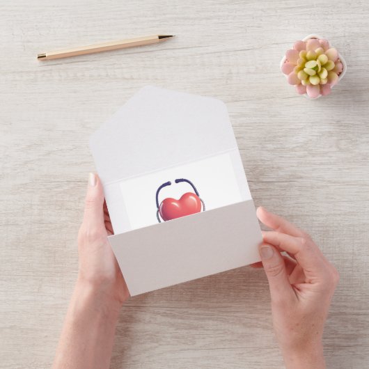 Heart & Stethoscope Greeting Card | Thank You Heal オールインワン招待状 (ビデオ)
