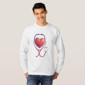 Heart Stethoscope Love Sweatshirt Tシャツ (正面フル)