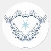 Heart Sticker ラウンドシール (正面)