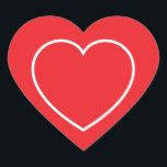 Heart Stickers ハートシール<br><div class="desc">Heart shape stickers are shown in red and white.</div>