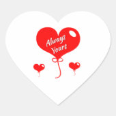 Heart Stickers | Personalized Craft Decals ハートシール (正面)