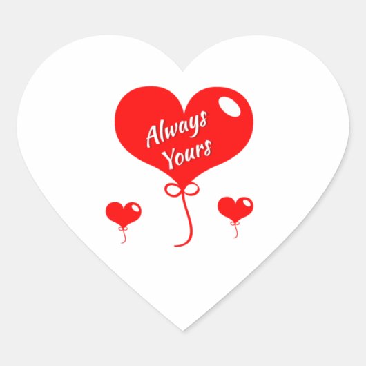 Heart Stickers | Personalized Craft Decals ハートシール (正面)