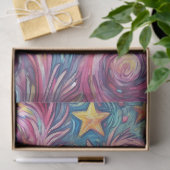 Heart Sun Stars Swirls Whimsical Decoupage 薄葉紙 (ギフト)