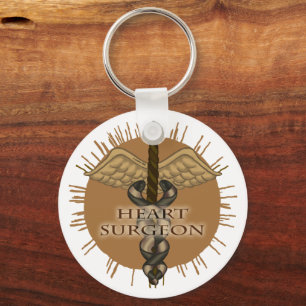 Heart Surgeon Caduceus custom name キーホルダー