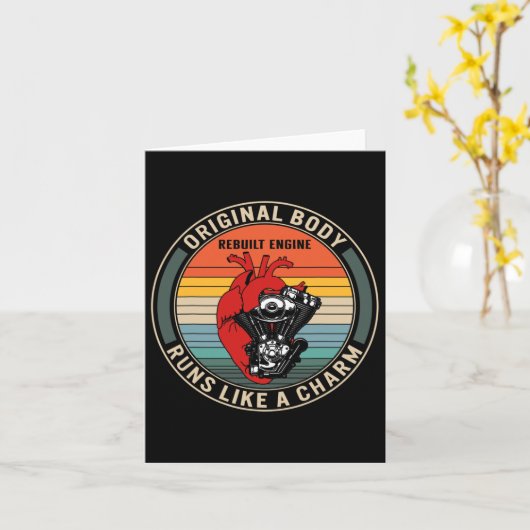 Heart Surgery Original Body Built Engine Heart Tra カード (黄色い花)