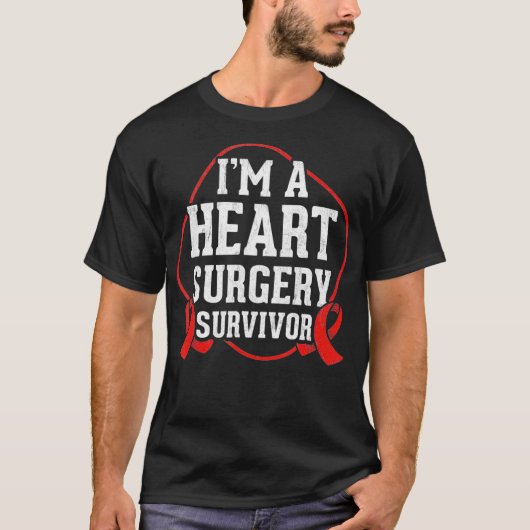 Heart Surgery Survivor Open Heart Surgery Heart Su Tシャツ (正面)