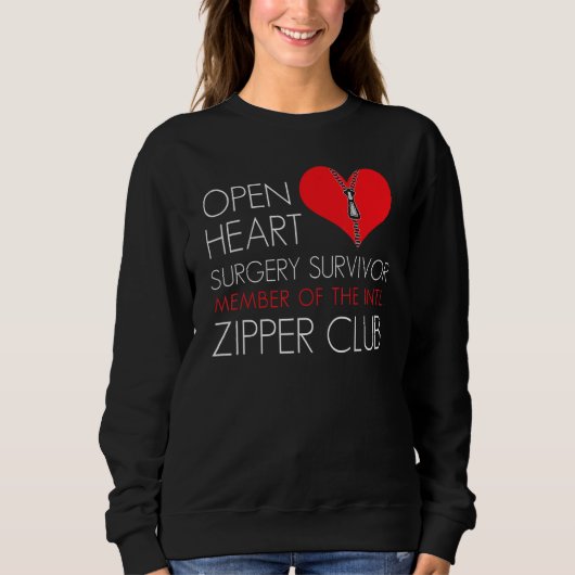 Heart Surgery Zipper Club Member スウェットシャツ (正面)