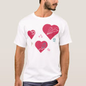Heart Symbols with Education Elements for Creative Tシャツ (正面)
