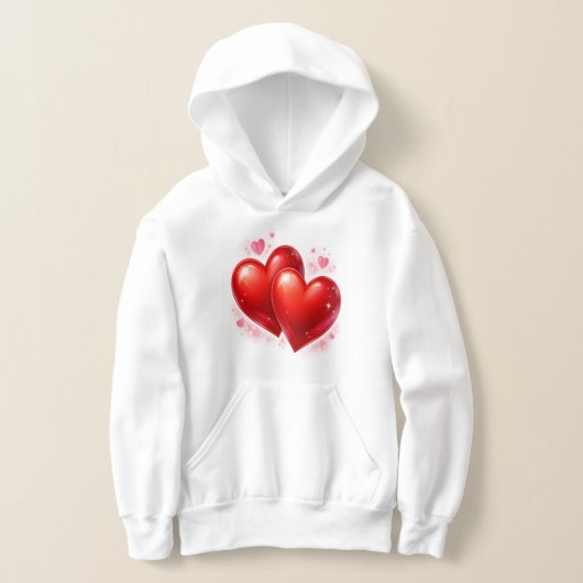 Heart T-Shirt for Kids, Girls` Fashion  (レイダウン)