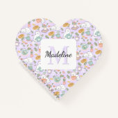 Heart Tea & Bookish Cats Notebook Personalized ノートブック (正面)