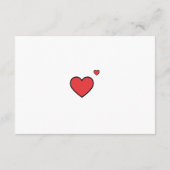 Heart Teddy Bear Pink Baby Shower Bring a Book エンクロージャーカード (裏面)