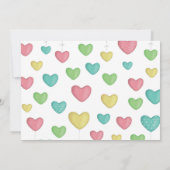 Heart Thank You Note Card Personalized Stationery サンキューカード (裏面)