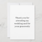 Heart Thank You Note Quilling Wedding   サンキューカード (裏面)