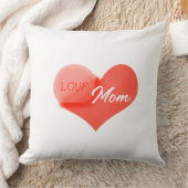 Heart that says Love for Mom クッション (ブランケット)