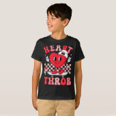 Heart Throb Groovy Valentine Toddler Men Boys Cute Tシャツ (正面フル)