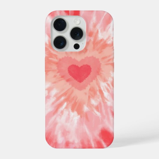 Heart Tie Dye Monogram  iPhoneケース (裏面)