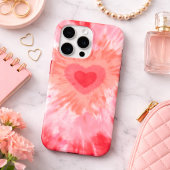 Heart Tie Dye Monogram  iPhoneケース