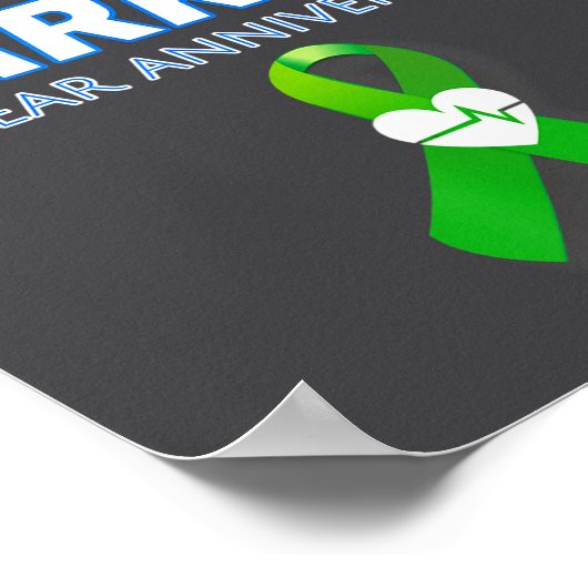 Heart Transplant 5 Year Anniversary Warrior Patien ポスター (角)