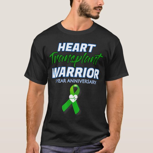 Heart Transplant 5 Year Anniversary Warrior Patien Tシャツ (正面)