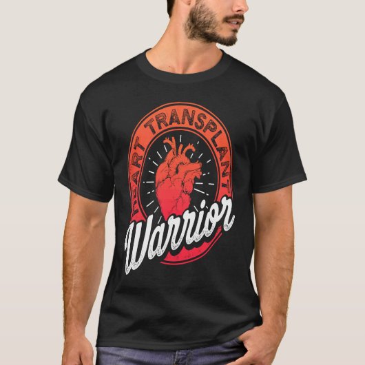 Heart Transplant Recipient Warrior Pride Surgery S Tシャツ (正面)