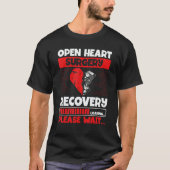 Heart Transplant Survivor Heart Bypass Open Heart  Tシャツ (正面)
