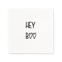 Heart Typography Hey Boo