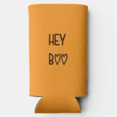 Heart Typography Hey Boo スリム缶クーラー (裏面)